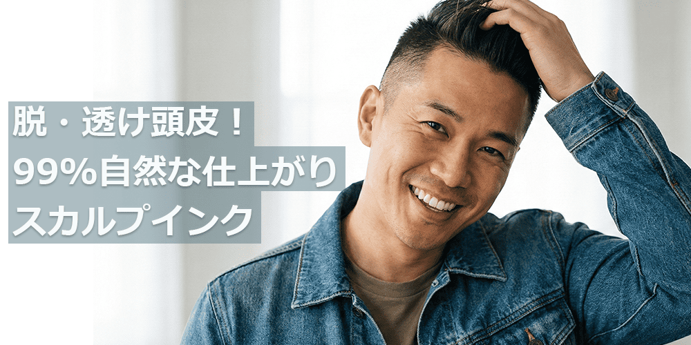 脱・透け頭皮！99%自然な仕上がりのスカルプインク術